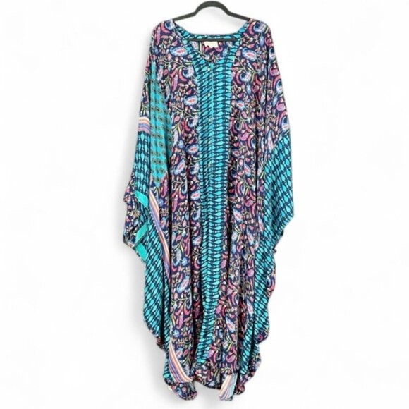 Kantha Bae Women Bowie Muu Jumpsuit Hippie Bohemian Lagenlook Abstract Free Size - Picture 1 of 16